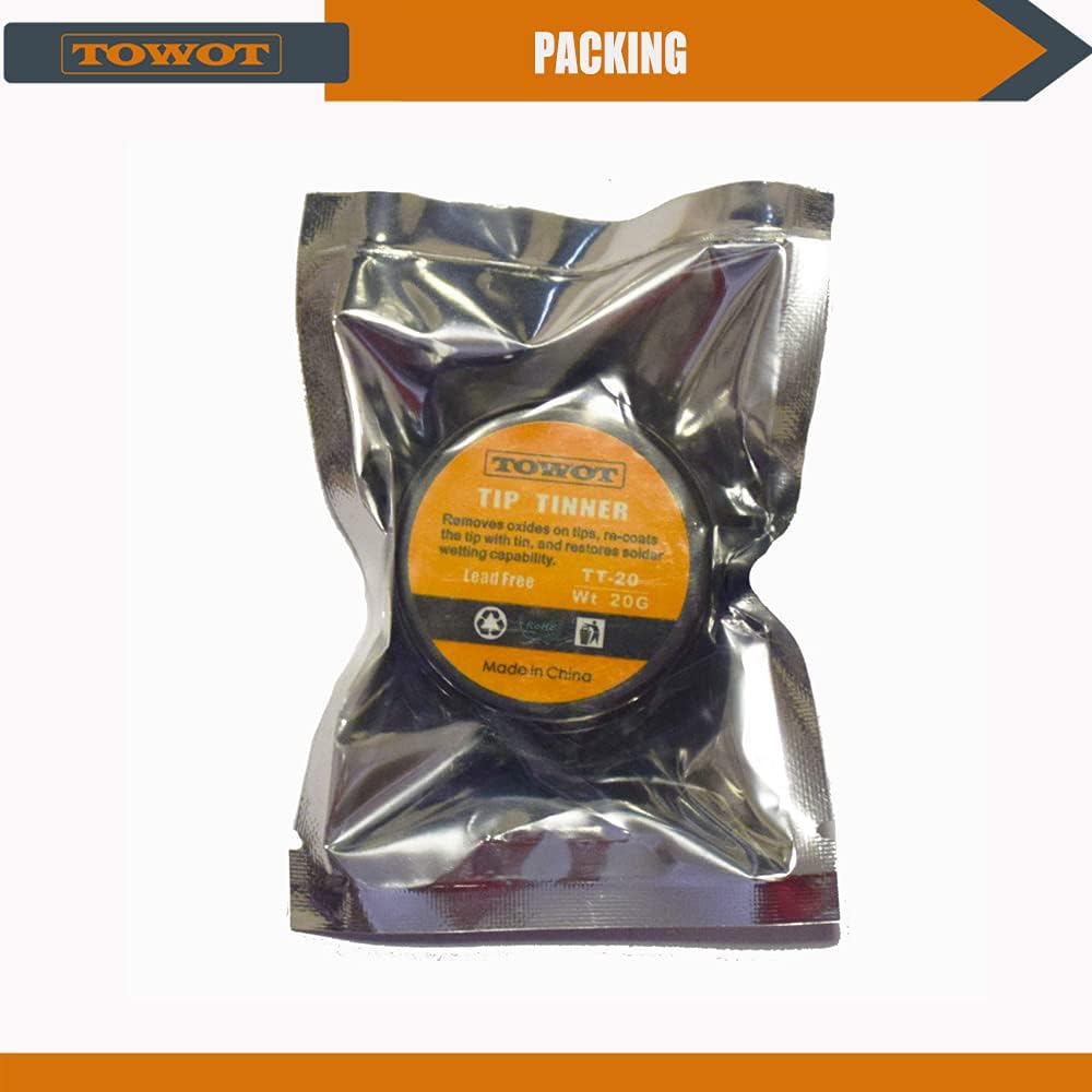 TOWOT Lead Free Tip Tinner, Solder Tip Cleaner20 g in 0.8 oz. Container