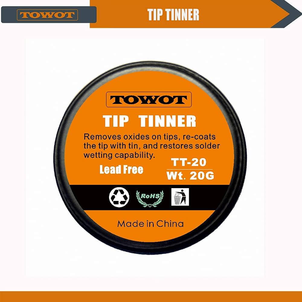 TOWOT Lead Free Tip Tinner, Solder Tip Cleaner20 g in 0.8 oz. Container