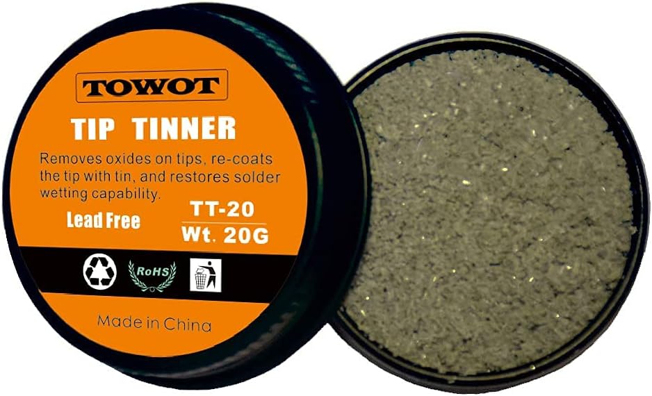 TOWOT Lead Free Tip Tinner, Solder Tip Cleaner20 g in 0.8 oz. Container