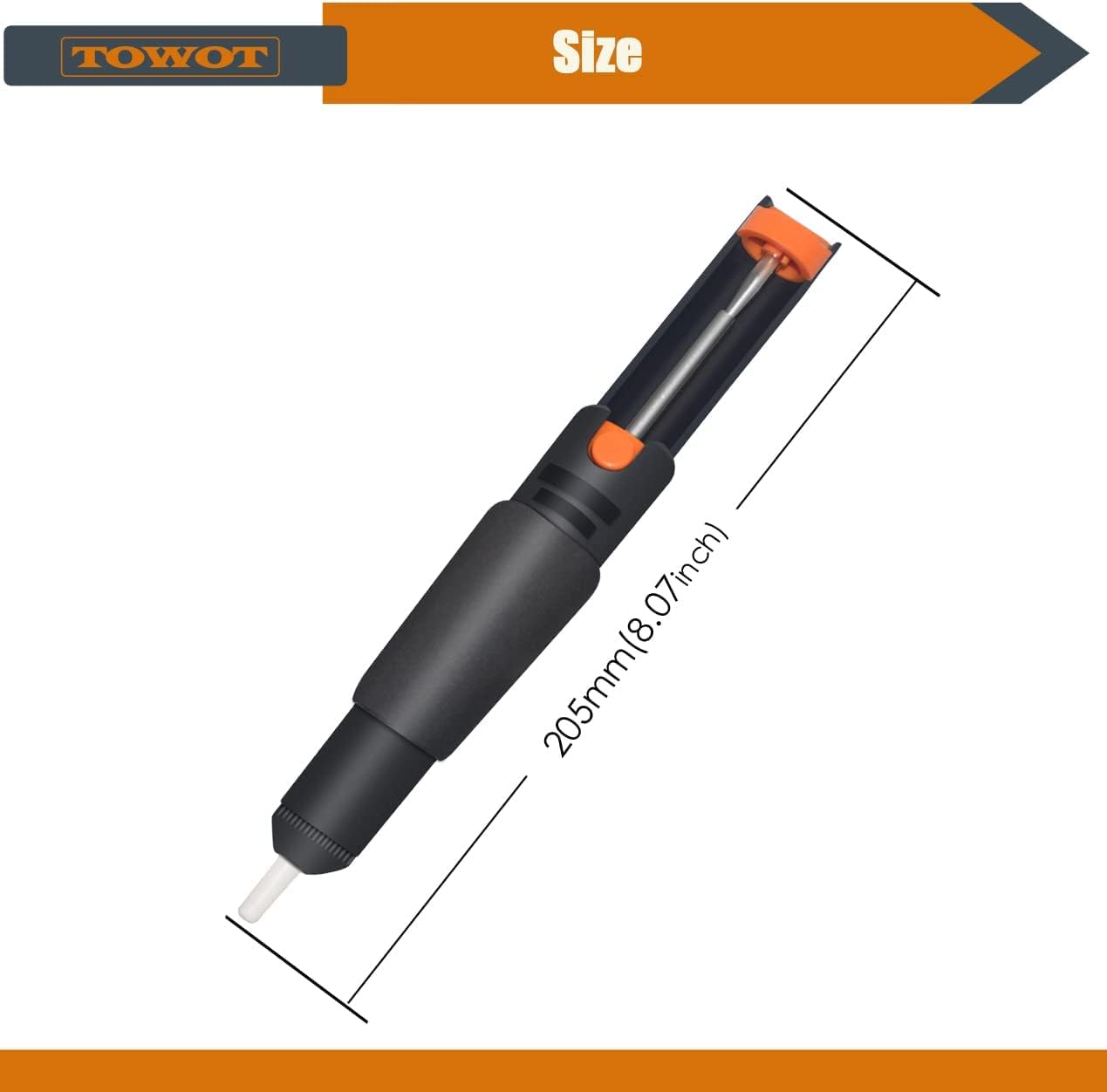 TOWOT Desolding Pump & 2PCS Desoldering Wick (Length: 1.5m; Width: 2.5mm) Used to Remove the Solder and Disassemble Electrical Components, No-Clean Solder Wick Braid