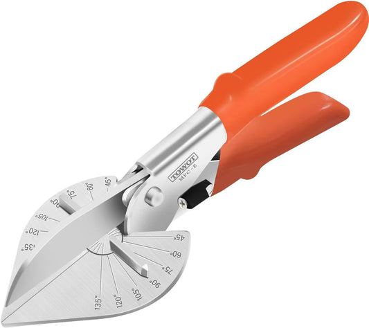TOWOT Sharp Multi Angle Miter Shear Cutter, Adjustable at 45 To 135 Degree With Safety Lock Hand Tools for Cutting Plastic, PVC and Molding Trim