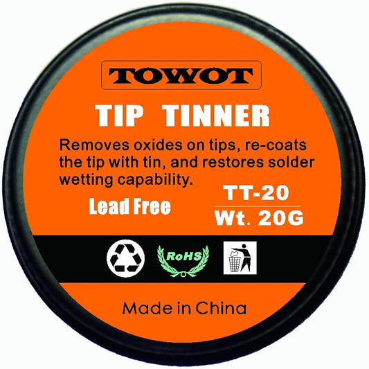TOWOT Lead Free Tip Tinner, Solder Tip Cleaner20 g in 0.8 oz. Container